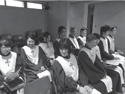 写真：聖歌隊の様子